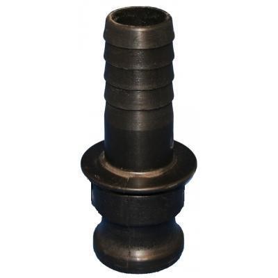 Picture of 1¼" Part E Camlock polypropylene coupler - male coupler/hosetail