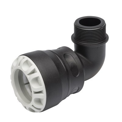 Picture of 20mm x ½" Plasson Pushfit 1085 Elbow with threaded male offtake 90°