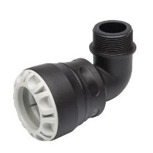Picture of 20mm x ¾" Plasson Pushfit 1085 Elbow with threaded male offtake 90°