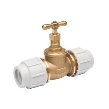 Picture of 20mm Plasson 9050 DZR Brass above and below ground Stop Tap BS 5433