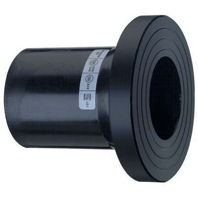 Picture of DN300 x 315mm Plasson EF Long Spigot Stub Flange Adaptor - SDR11 PE100 black