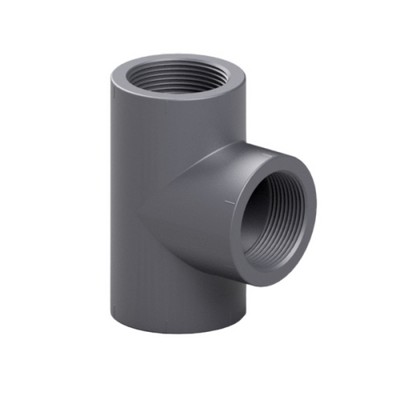 Picture of 2" PVC tee threaded/threaded/threaded