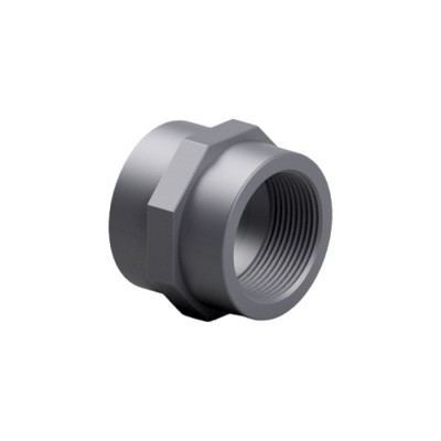 Picture of 25mm x ¾" PVC Socket plain/threaded female BSP