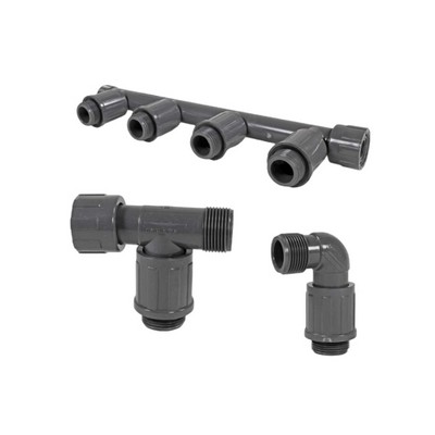Picture of Rain Bird PVC 1300 Series Manifold Union Tee 1"F x 1"M x 1"M