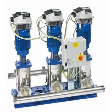Picture of Lowara GHV30 22SVX05 7.5kw 400/3/50HZ Triple VMS Hydrovar X Pump Set. Type F