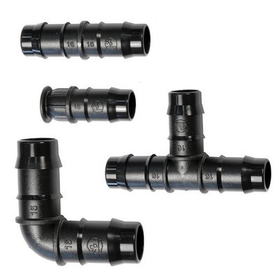 Picture of Antelco DB double barbed reducing tee 16mm OD tube to 6mm OD on branch