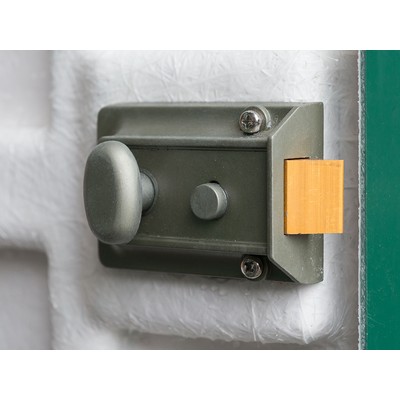 Picture of Green GRP Kiosk c/w single door/backboard/lock. 940x670x380mm (HxWxD)