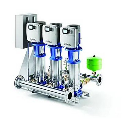 Picture of Lowara GHV30 22SVX05 7.5kw 400/3/50HZ Triple VMS Hydrovar X Pump Set. Type F