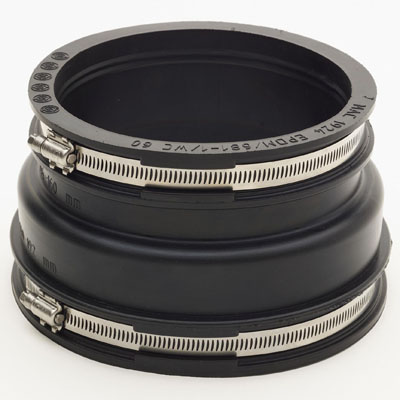 Picture of 121/136mm - 100/115mm Flexible Rubber Pipe Adaptor Coupling. L=120mm