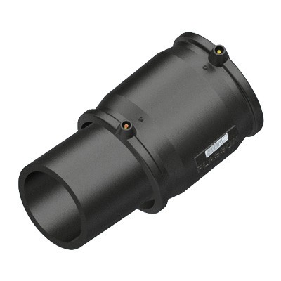 Picture of 225mm Plasson EF Adjustable Elbow one-sided - 0° to 12° - PE100 black