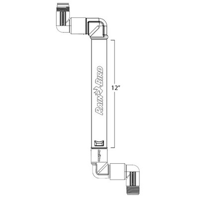 Picture of Rain Bird Triple Swing Joint 1" BSP x 1" ACME x 12" length extra inlet elbow