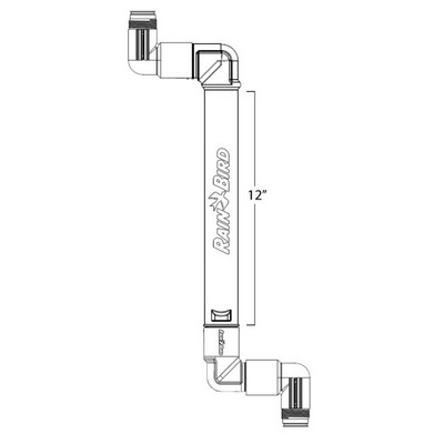 Picture of Rain Bird Swing Joint 1" ACME/ACME 12" length, extra inlet elbow