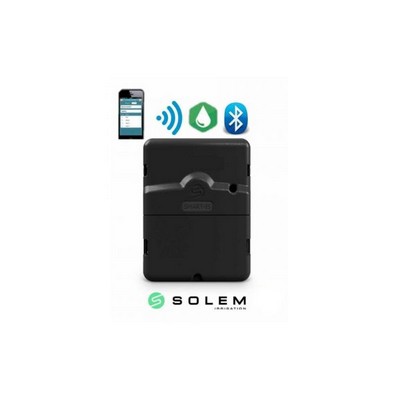 Picture of Solem 9V DC waterproof LoRa & BT 2-station irrigation controller c/w Flow Meter