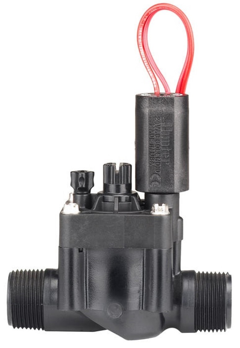 Picture of Hunter PGV-101MM 1" BSP male 24VAC solenoid valve with Flow Control
