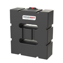 Picture of 400 litre baffled horiz slim tank L:1200 W:400 H:1105mm Black 1½" BSPM. WRAS