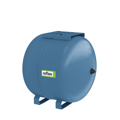 Picture of Reflex HW 100 litre horizontal Pressure Vessel with 1" SS flange. 10 Bar