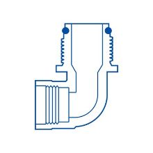 Picture of Rain Bird Swing Joint ACME Outlet Elbow 1¼" - LIGHT GREY